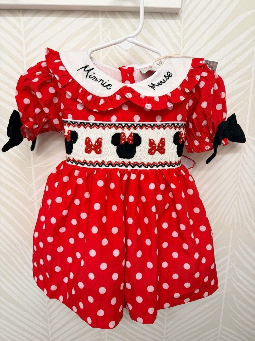 The Posh Piglet Smocking Co. Minnie Mouse Red Polka Dot Smocked Bloomers Disney